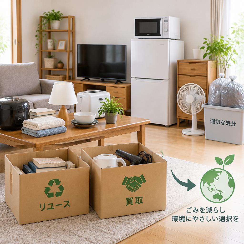 処分費用を抑える工夫も。買取・リユースを活用した整理