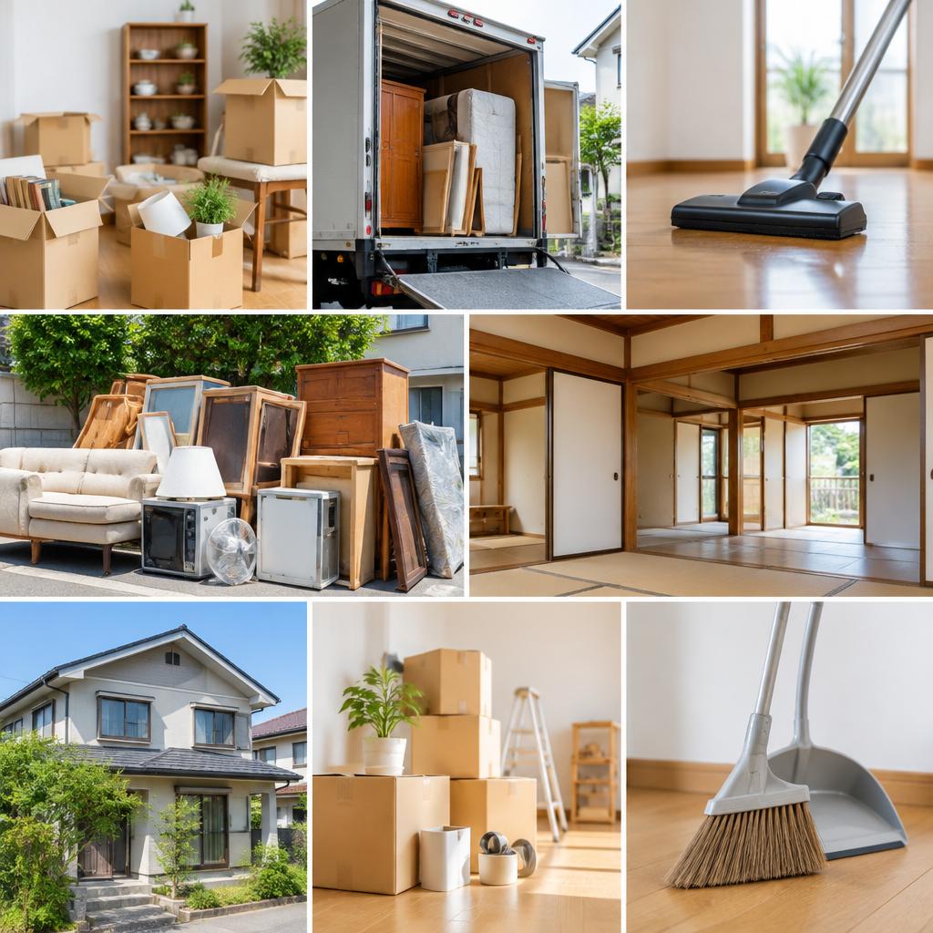 整理後の清掃サービスまで、住まいをすっきり整える
