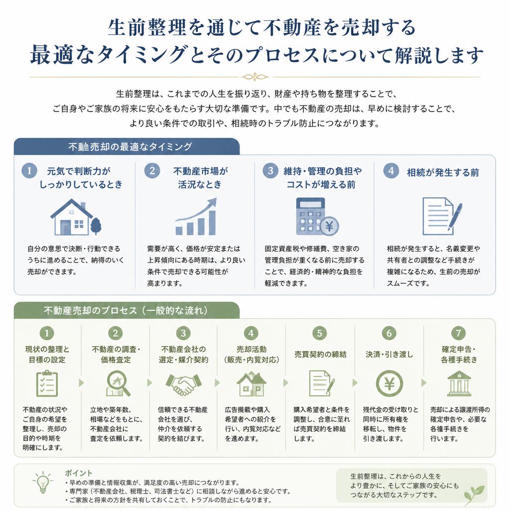 不動産売却のタイミング