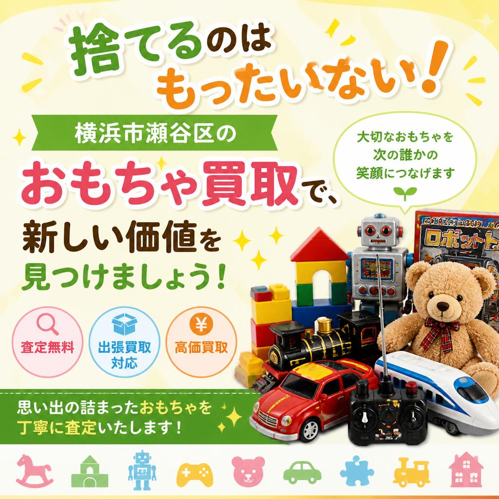 捨てるのはもったいない！横浜市瀬谷区のおもちゃ買取で、新しい価値を見つけましょう！