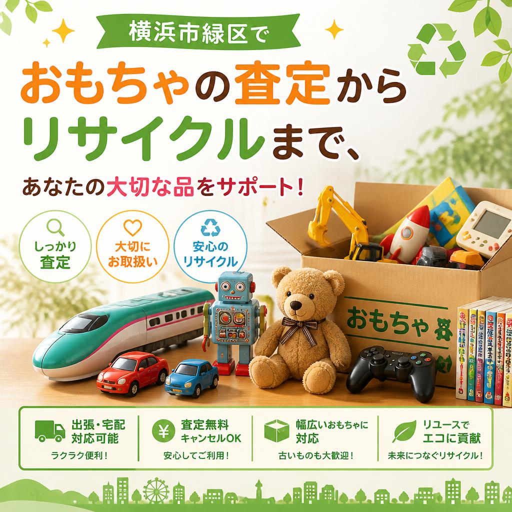 横浜市緑区でおもちゃの査定からリサイクルまで、あなたの大切な品をサポート！