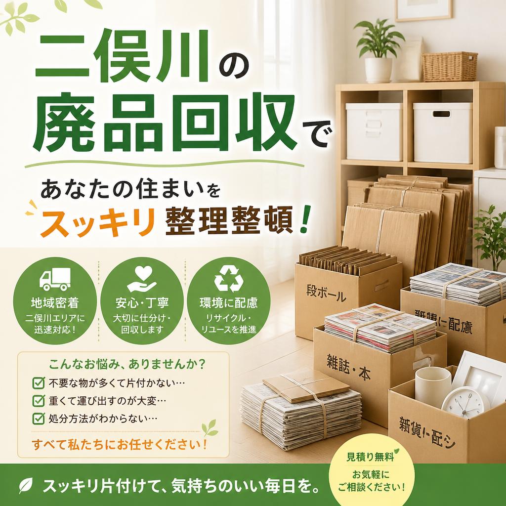 二俣川の廃品回収であなたの住まいをスッキリ整理整頓！