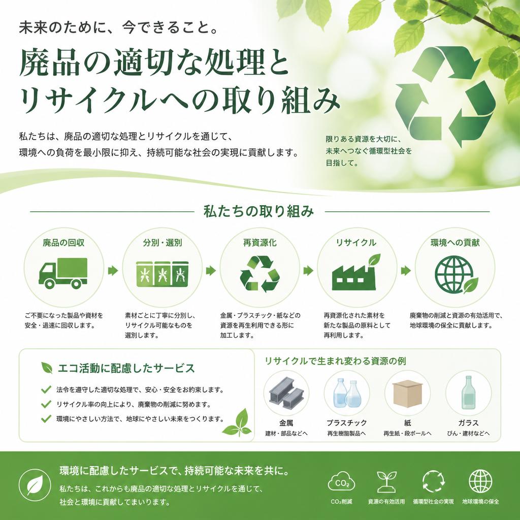 環境に配慮した処理方法
