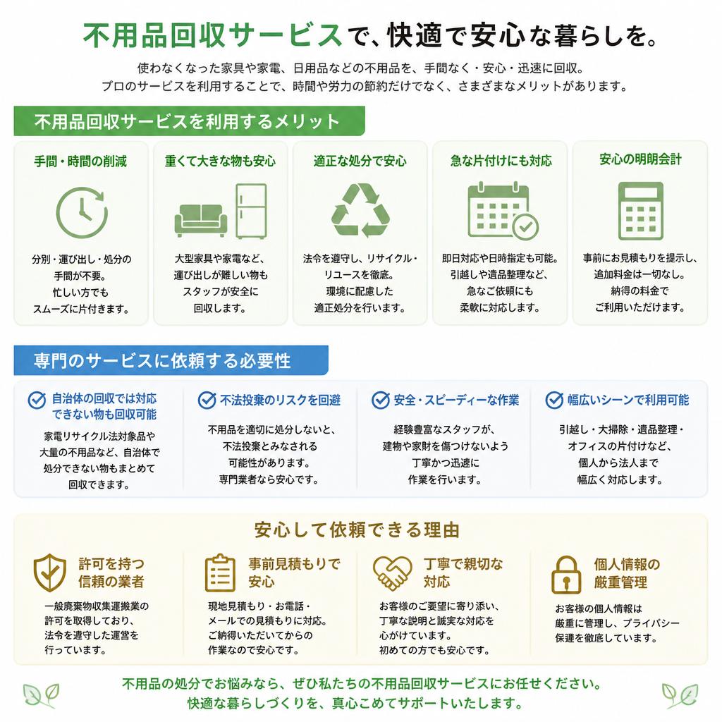 不用品回収のメリット