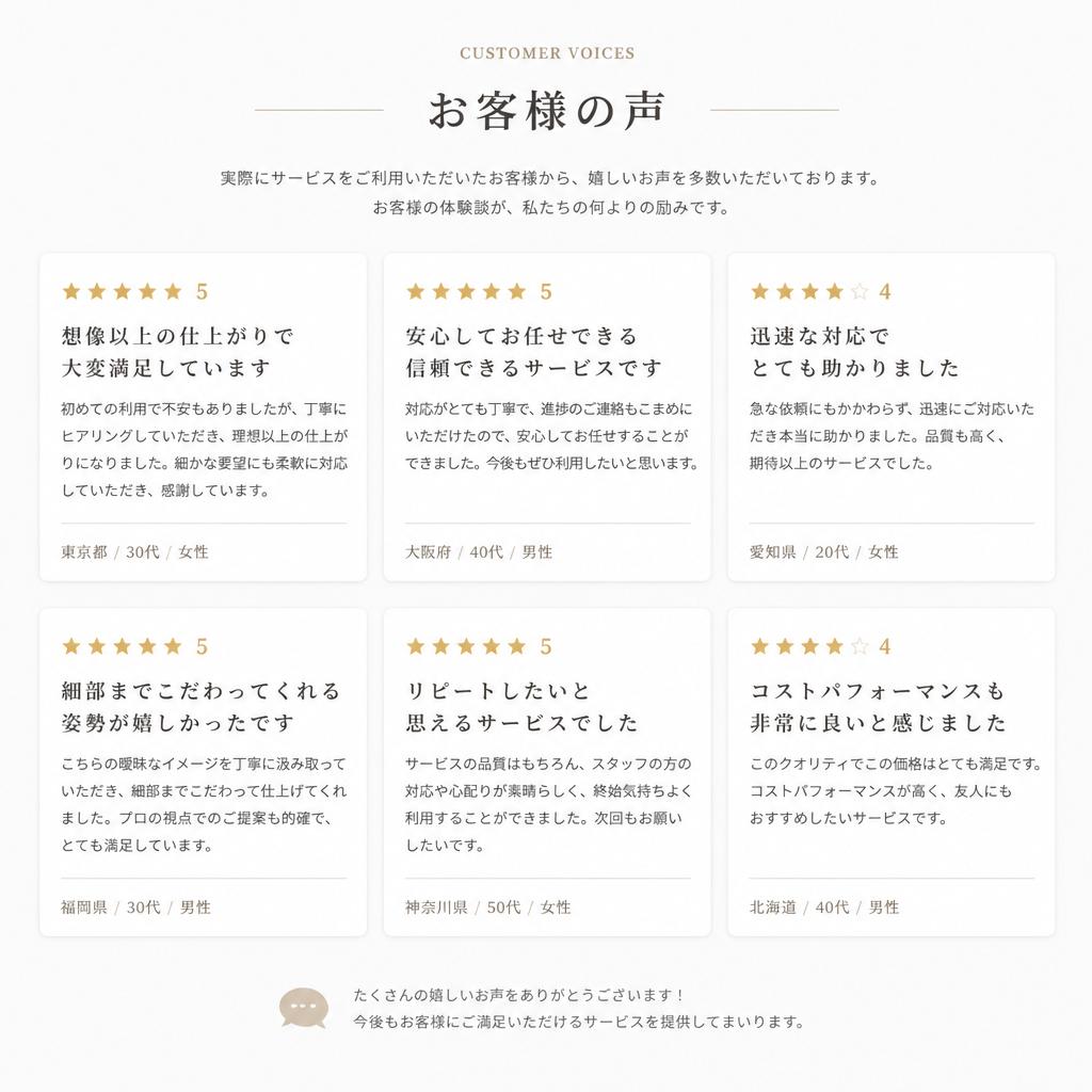 お客様の声
