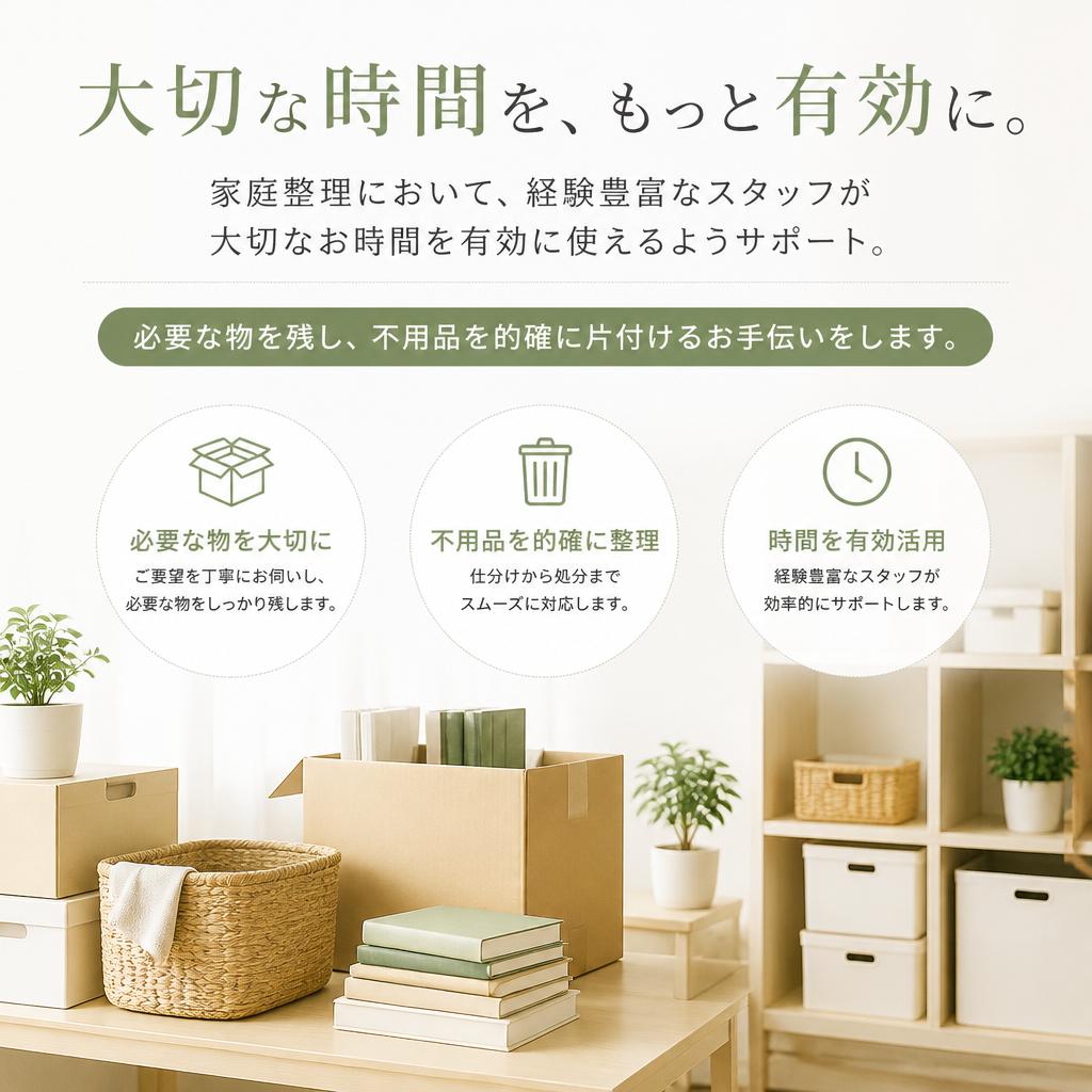 家庭整理のプロフェッショナル