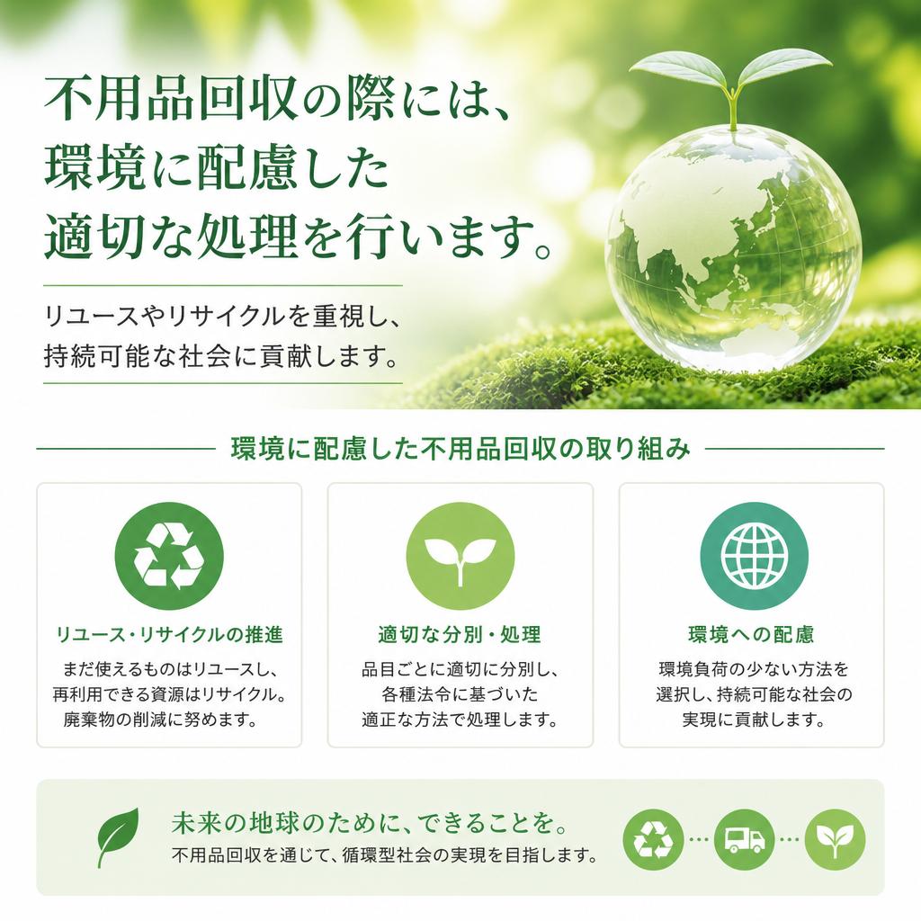 環境にも配慮した処理