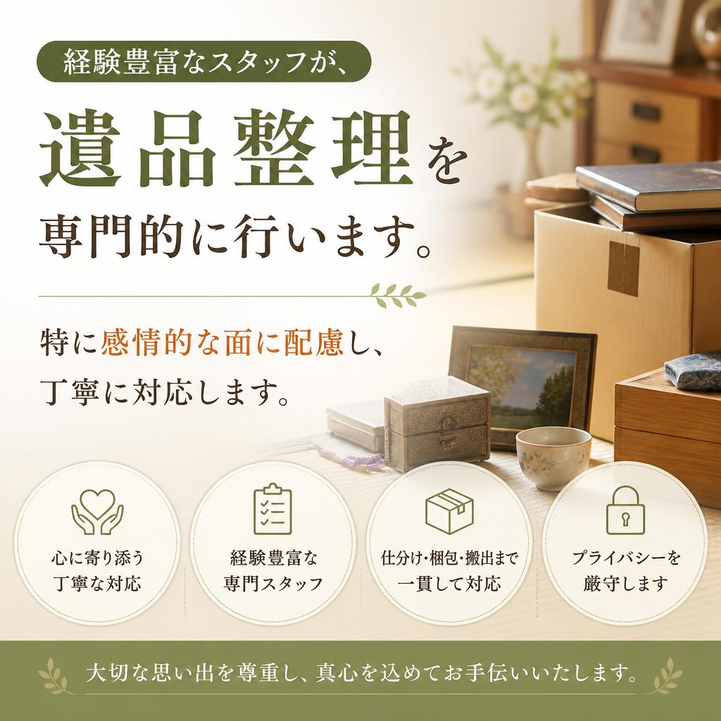 4. 遺品整理のプロフェッショナル