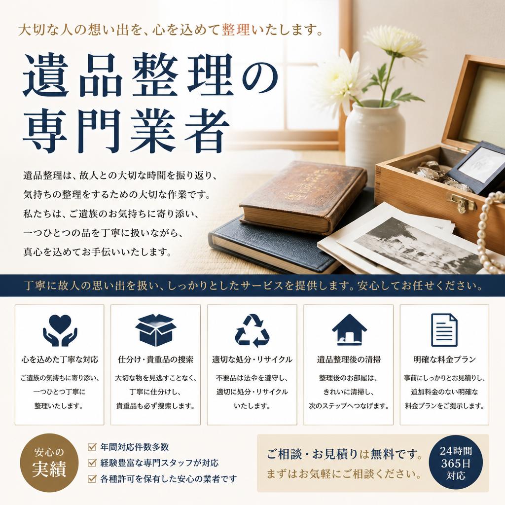 専門業者による遺品整理