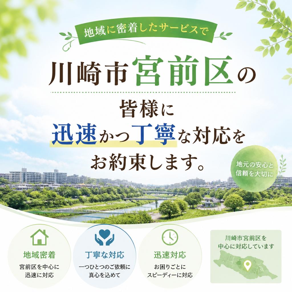 2. 川崎市宮前区に特化したサービス