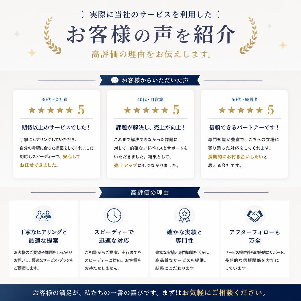 5. お客様の声