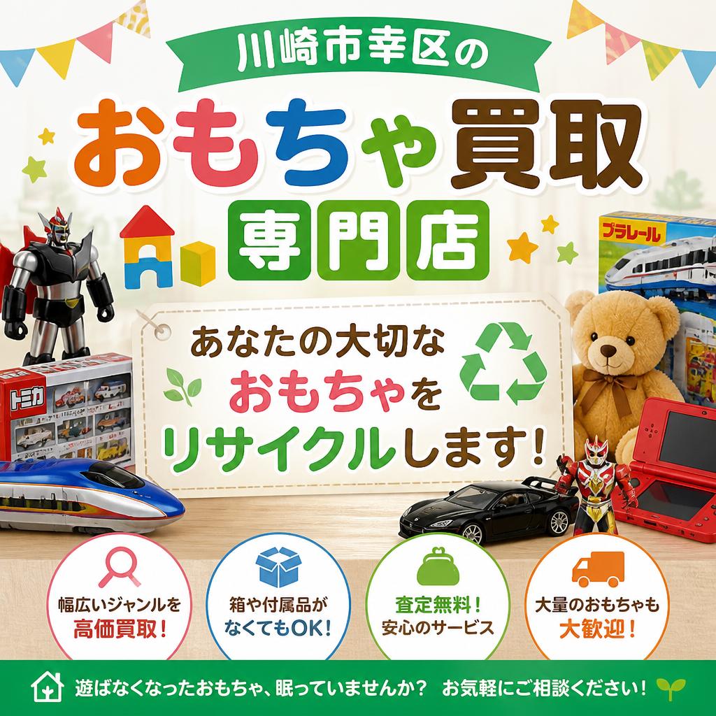 川崎市幸区のおもちゃ買取専門店があなたの大切なおもちゃをリサイクルします！
