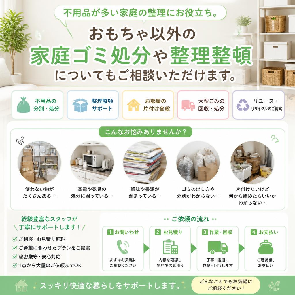 家庭ゴミの処分お手伝い
