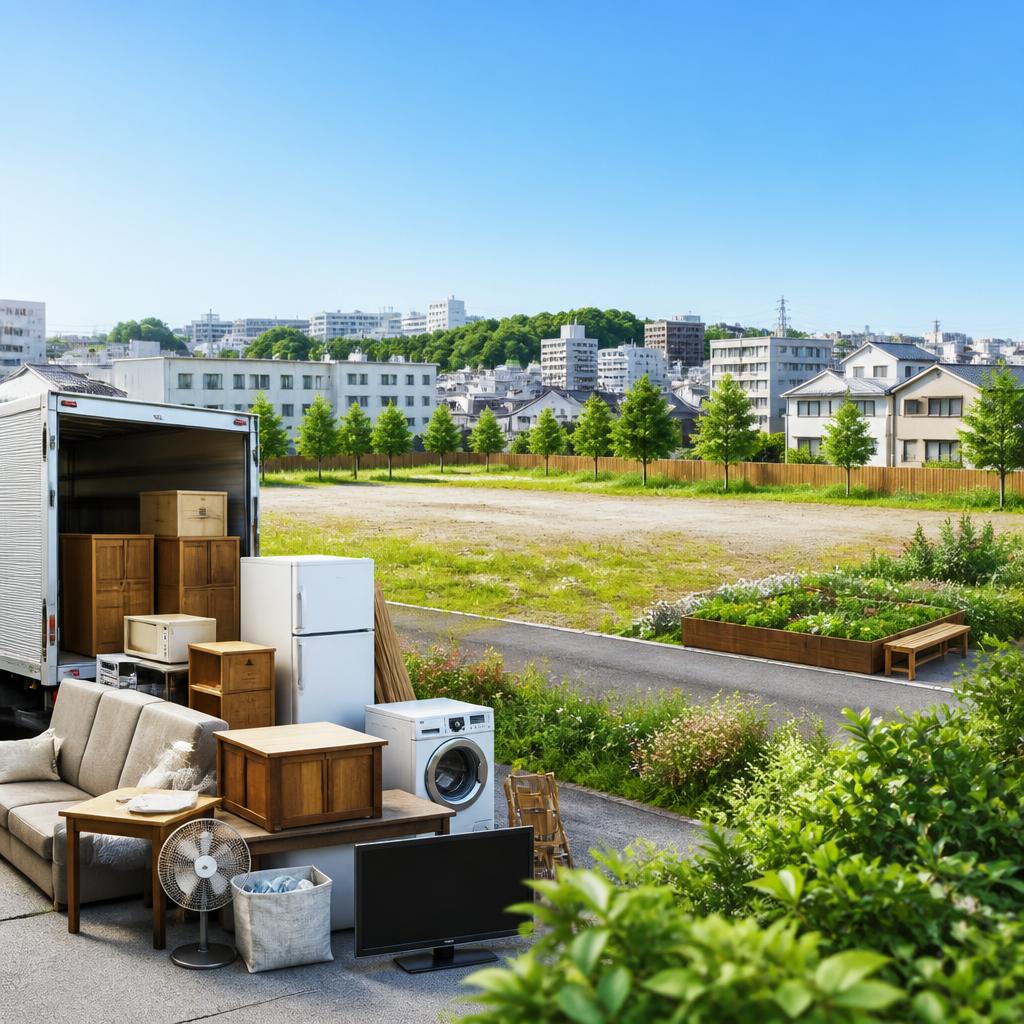 空き地活用と共に考える、横浜市港南区の不用品回収サービス！