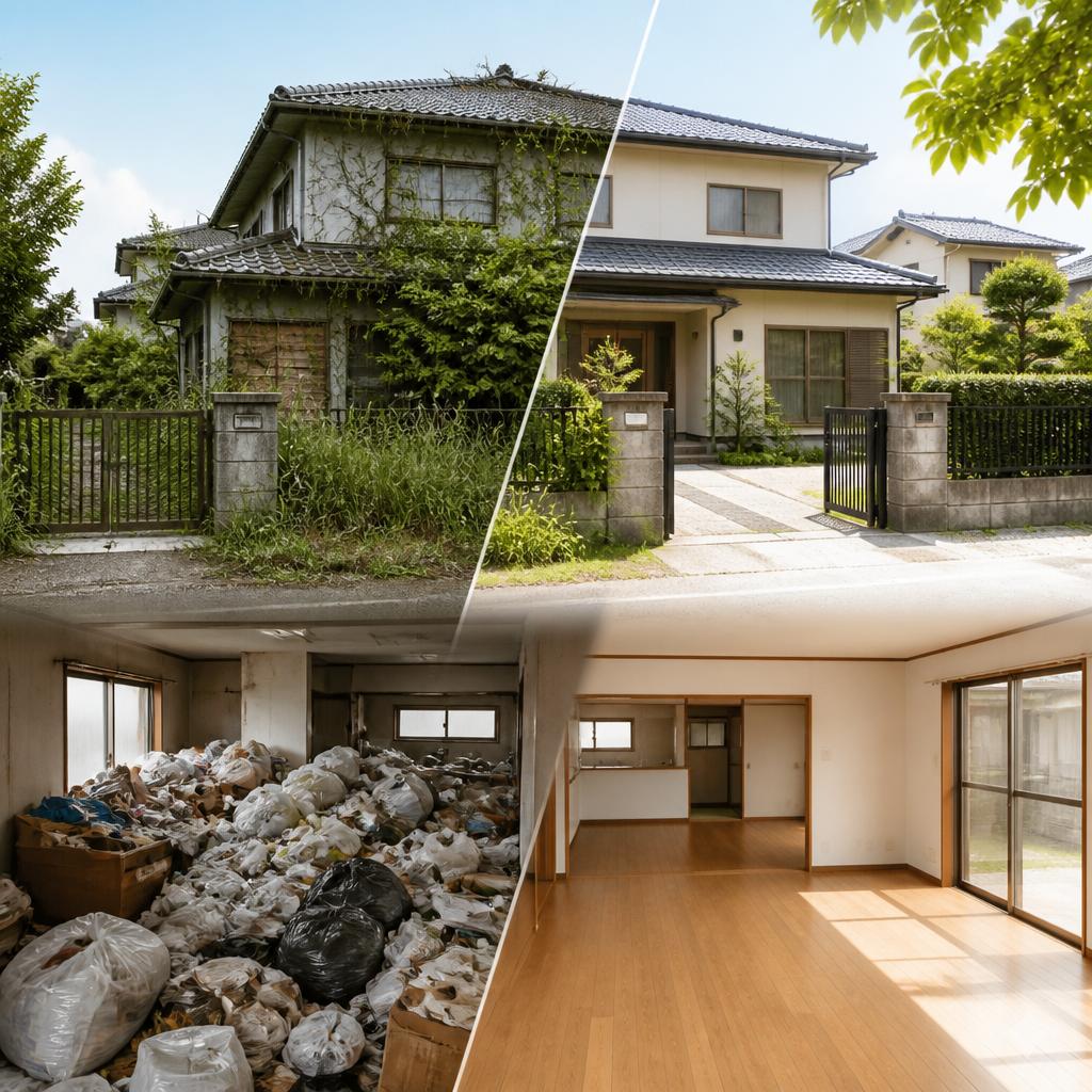 空き家管理とゴミ屋敷清掃はお任せ！